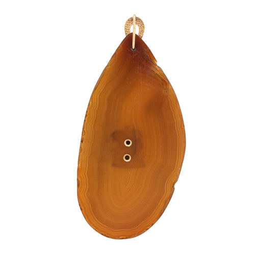 Pendentif Pendentif Lion en or jaune et agate des années 70 58 Facettes G12338