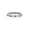 Bague 49 Bague d'éternité en or blanc avec saphir et diamant 58 Facettes G12776