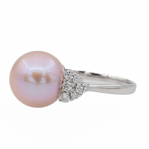 Bague 63 Bague Or blanc Perle 58 Facettes 3088472CN