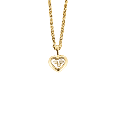 Collier CHOPARD - Collier HAPPY DIAMONDS ICON or jaune, diamants 58 Facettes BO/250017