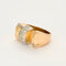 Bague 56,5 Bague Tnak or jaune et diamants 58 Facettes PER14212