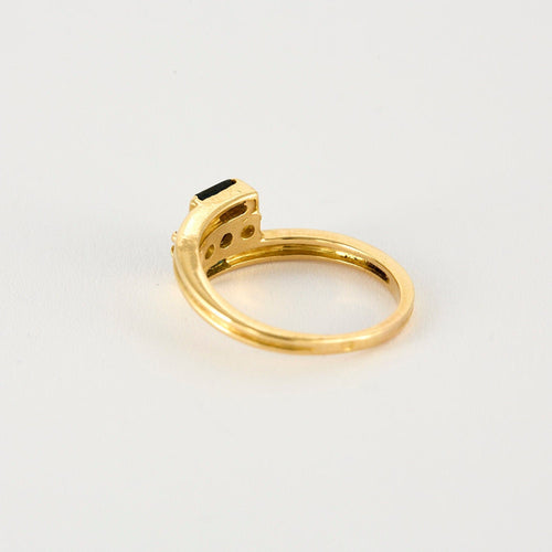 Bague 51 Bague saphirs et diamants brillants or jaune 58 Facettes 2086217