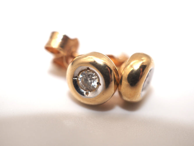 Boucles d'oreilles Boucles d'oreilles en or jaune 750 et diamants 58 Facettes