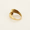 Bague 49 Bague Toi & Moi  en or jaune, émeraudes et diamants 58 Facettes PER01984
