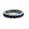 Bague 54 Alliance américaine platine saphirs 58 Facettes