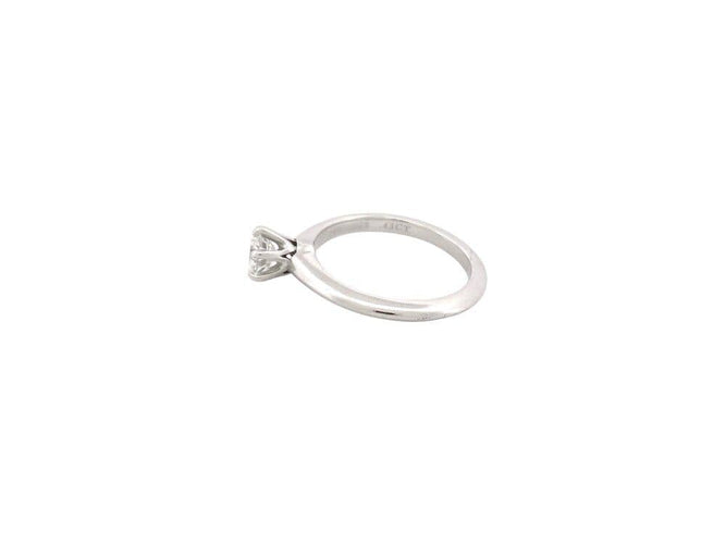 Bague 48 bague TIFFANY & CO setting engagement t48 solitaire diamant 0.43ct platine 58 Facettes 266400
