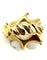 Bague 52 CHANEL. Collection "Camélia", bague or jaune et cacholong 58 Facettes