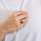 Bague 55 Bague Ancienne Toi & Moi Or Argent Grenats 58 Facettes