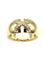 Bague 56 CHAUMET. Collection "Liens", bague or jaune 18K et diamants 58 Facettes