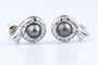 Boucles d'oreilles Boucles d’oreilles perles de Tahiti 6,11 mm & diamants 0,41 ct en or jaune 58 Facettes BO46420-107