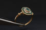 Bague 53 Gold Emerald And Diamond Ring 58 Facettes