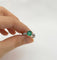 Bague 54 Bague en or blanc avec émeraudes et diamants 58 Facettes 50301