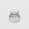 Bague 52,5 Bague en or blanc, perle de culture blanche et diamants 58 Facettes RAM3104