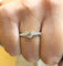 Bague 53 Cartier - Solitaire en platine et diamants 58 Facettes