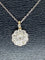 Pendentif Pendentif fleur en diamants 58 Facettes AB116