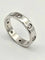 Bague 53 CARTIER - Alliance Love 4mm or blanc et diamants 58 Facettes