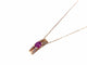 Pendentif en or jaune, rubis et diamant