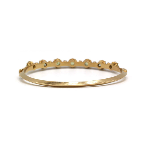 Bracelet Rigide - Or, Péridots et Rubis