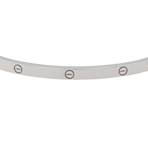 Bracelet Bracelet Cartier Jonc Love Or Blanc 58 Facettes 3883326CN