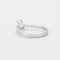 Bague 57 Bague solitaire or gris ornée d'un diamant 58 Facettes 177-1