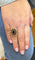 Bague 56 Bague marguerite or jaune grenats 58 Facettes