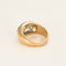 Bague 64 Bague en or jaune, platine et diamants taillés en rose. 58 Facettes CAL2430