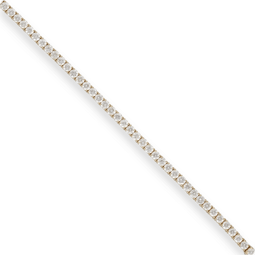 Bracelet Bracelet ligne en or gris 18 Cts avec 4,00 carats de diamants brillants G-VS - 17 cm 58 Facettes FB09959