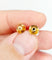 Boucles d'oreilles Puces d'oreilles or rose, perle de culture (circa 1900) 58 Facettes A05944