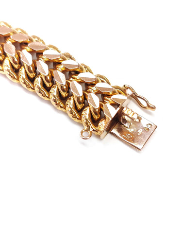 Bracelet Bracelet or jaune maille américaine 58 Facettes Bra.US.Dino-1331