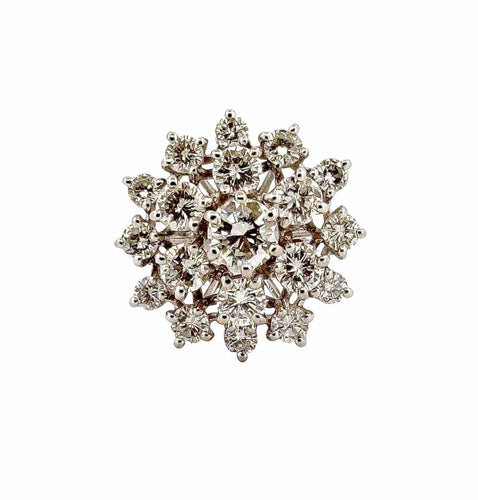 Bague 54 Bague en or blanc 18 carats et diamants 58 Facettes