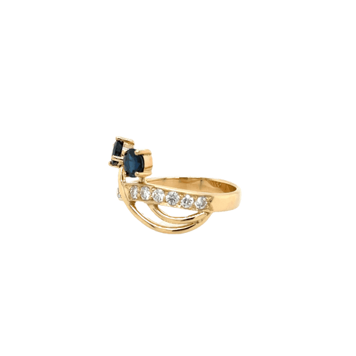 Bague 62 Bague Or Jaune - Saphirs et Diamants 58 Facettes 1.0000247/2