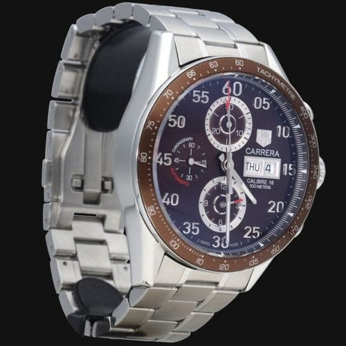 Montre Tag Heuer Montre Carrera Calibre 16 Chronograph 58 Facettes MT42703