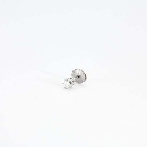 Boucles d'oreilles Paire de boucles d'oreilles or gris et diamant 58 Facettes GAW5