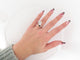 Bague 51 bague BOUCHERON trouble serpent 51 or blanc 18k diamants rubis 58 Facettes 265061