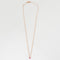 Collier Collier or rose La Brune et La Blonde rubis 58 Facettes 43155