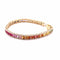Bracelet Bracelet raimbow or 18 carats multi-saphirs et diamants 58 Facettes