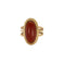 Bague 52 Bague en or jaune et cornaline 58 Facettes SQU3537X2