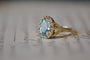 Bague 53 Bague ancienne or jaune aigue-marine 58 Facettes