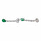 Boucles d'oreilles Boucles d'oreilles Puces Or blanc Emeraude 58 Facettes 3160684RV