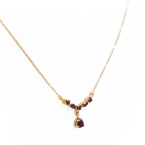 Collier Collier Or jaune Rubis 58 Facettes 1655385CN