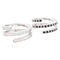 Bague 49 Bagues Dinh Van, "Spirale", or blanc, diamants et diamants noirs. 58 Facettes 33692
