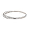 Bague 53 Bague Demi alliance Or blanc Diamant 58 Facettes 2916895CN