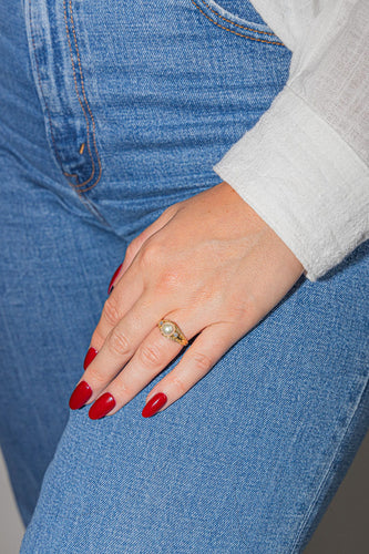 Bague 50 Bague Perle Or jaune Perle 58 Facettes 3132900RV