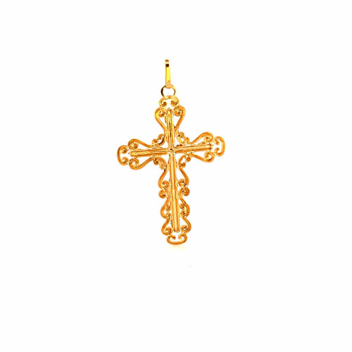 Pendentif Pendentif Croix Or Jaune 18k 58 Facettes 3-PED1-GS37602