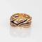 Bague Vintage Diamond Leaves Band Sz 6.75 Ring 9mm 14k Yellow Gold Wide Leaf Jewelry 58 Facettes G12840