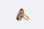Bague Oro Giallo / 10 Anello in oro giallo con topazio fumé 58 Facettes anl827