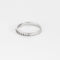 Bague 47,5 Demi-Alliance or blanc et diamants 58 Facettes PER1307