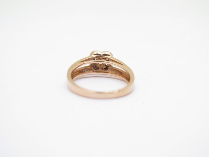 Bague 51 bague MAUBOUSSIN solitaire chance of love n2 or rose & diamants 58 Facettes 259528