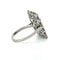Bague 51 Bague style Art Déco en platine avec diamant et saphir 58 Facettes