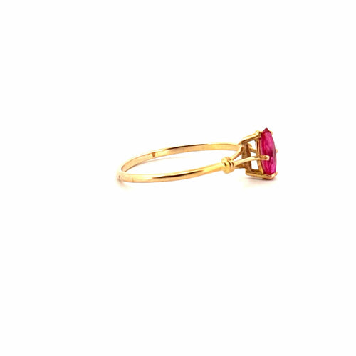 Bague Solitaire Or jaune et rubis 58 Facettes 72-GS38396-1